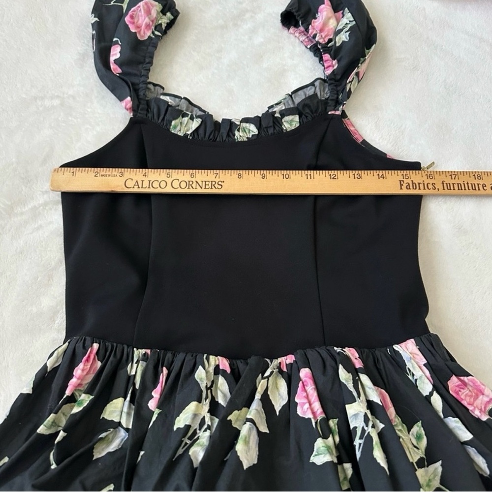 LoveShackFancy Sanam Floral Mini Dress Size 8 - Picture 4 of 8